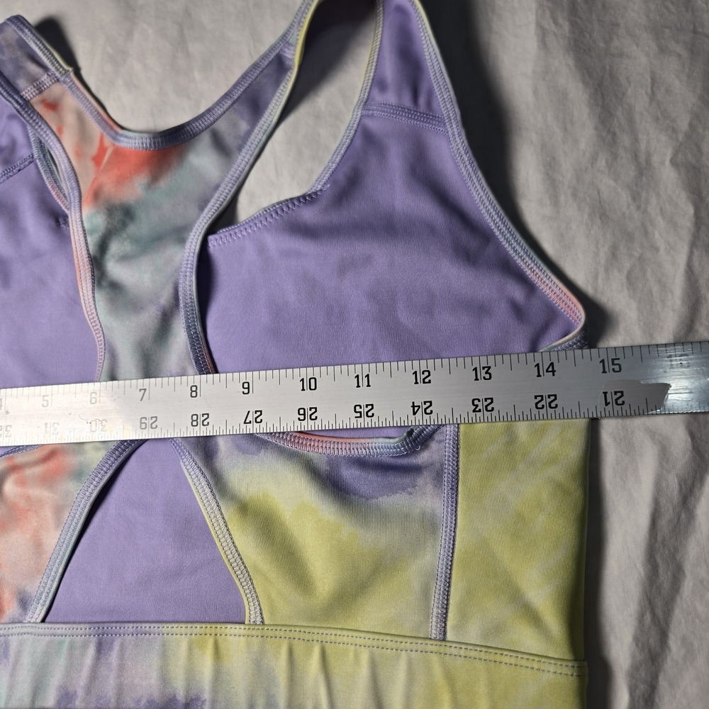Nike Pro Sports Bra Large Printed Racer Back Tie Dye Sports Bra Bright Multicol - Picture 7 of 7